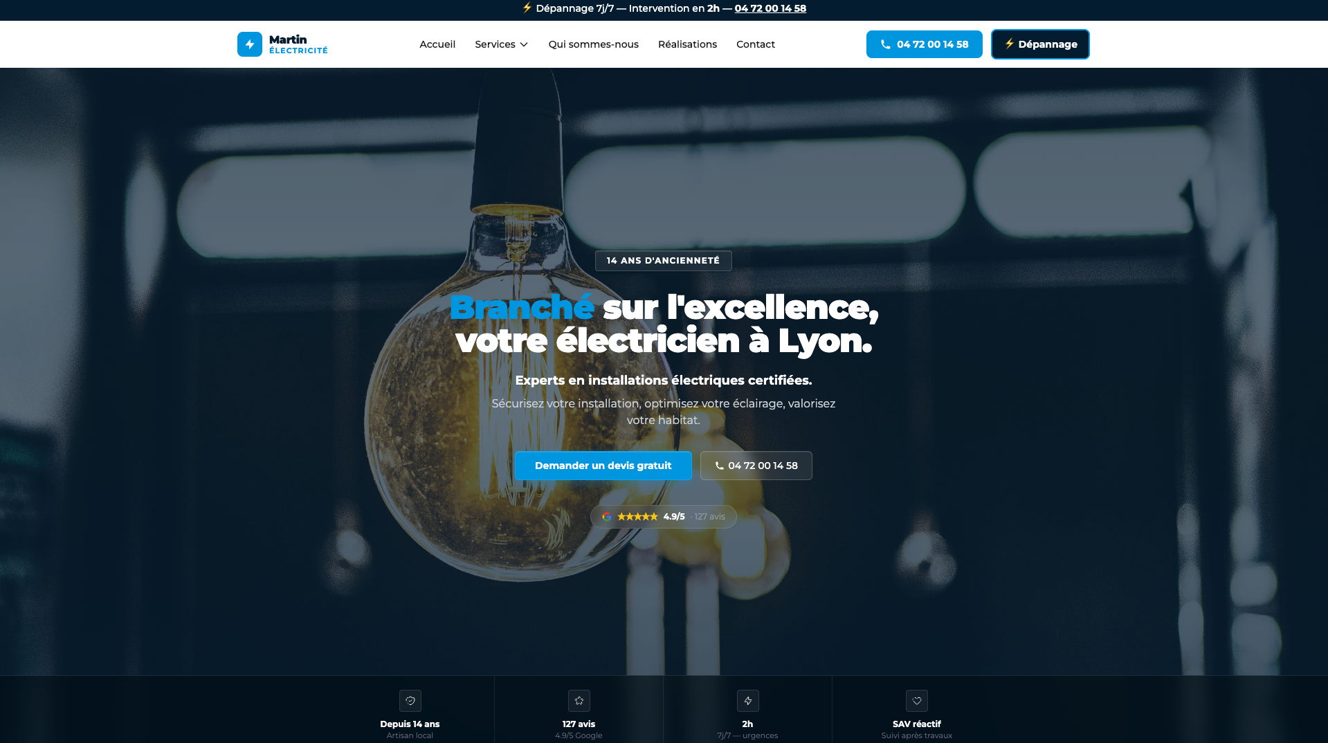 Exemple de site professionnel